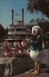 Donald and His Nephews Anaheim, CA Disney Postcard Postcard Postcard