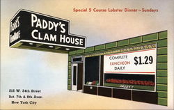 Paddy's Clam House Postcard