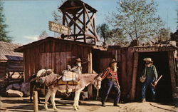 Gold Mine Tunnel Entrance, Ghost Town Postcard