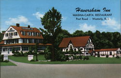 Haversham Inn, Magna-Carta Restaurant, Post Road Westerly, RI Postcard Postcard Postcard