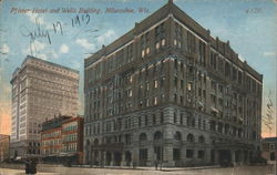 Pfister Hotel and Wells Building Milwaukee, WI Postcard Postcard Postcard