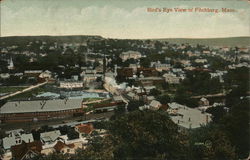 Bird's Eye View Fitchburg, MA Postcard Postcard Postcard