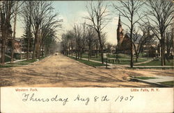 View of Western Park Little Falls, NY Postcard Postcard Postcard