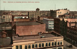 Portion of Business Section Postcard