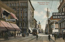 Washington Street Portland, OR Postcard Postcard Postcard