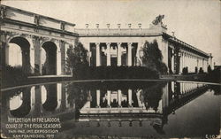 Reflection in the Lagoon, Court of the Four Seasons 1915 Panama-Pacific Exposition Postcard Postcard Postcard