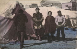 Eskimo Home, Cape Nome Alaska Postcard Postcard Postcard