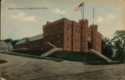 State Armory Building Greenfield, MA Postcard Postcard Postcard