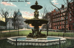 Brewer Fountain Boston, MA Postcard Postcard Postcard