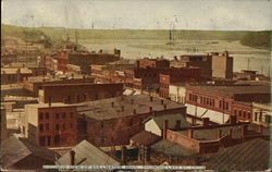 Bird's Eye View showing Lake St. Croix Stillwater, MN Postcard Postcard Postcard