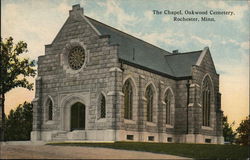 The Chapel at Oakwood Cemetery Rochester, MN Postcard Postcard Postcard