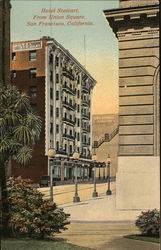 Hotel Stewart from Union Square San Francisco, CA Postcard Postcard Postcard