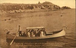 Viewing Wonders of the Submarine Gardens Glass Bottom Boat Postcard