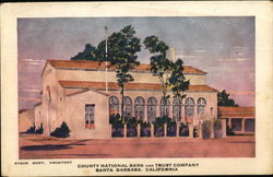 County National Bank and Trust Company Santa Barbara, CA Postcard Postcard Postcard