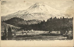 Mount Shasta From Edgewood California Postcard Postcard Postcard