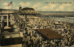 Crowd on the Strand Postcard