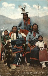 Sioux Indians Postcard