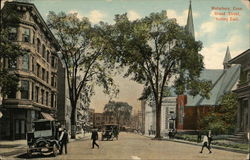 Grand Street, Looking East Waterbury, CT Postcard Postcard Postcard