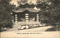 Squirrel House, Glen Oak Park Peoria, IL Postcard Postcard Postcard