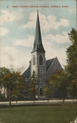 First Presbyterian Church Topeka, KS Postcard Postcard Postcard