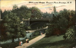 Walk Under Bridge, Prospect Park Brooklyn, NY Postcard Postcard Postcard