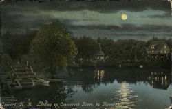 Contoocook River by Moonlight Postcard