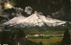 Mt. Shasta by Moonlight Mount Shasta, CA Postcard Postcard Postcard