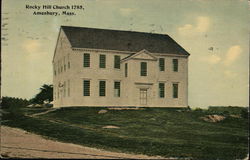 Rocky Hill Church 1785 Amesbury, MA Postcard Postcard Postcard