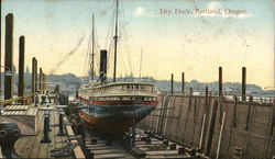 Dry Dock Portland, OR Postcard Postcard Postcard