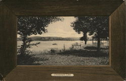 Chautauqua Lake, Boat in Water Postcard