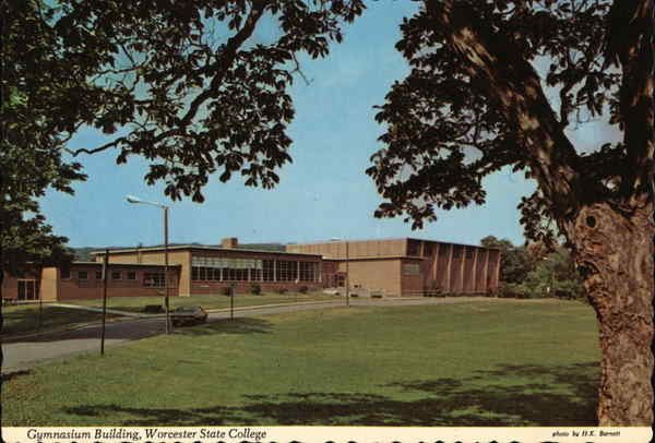 Worcester State College - Gymnasium Building Massachusetts Postcard