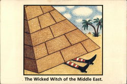 The Wicked Witch of the Middle East Comic, Funny Postcard Postcard Postcard