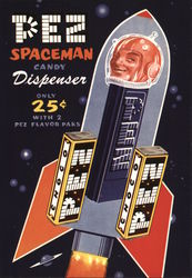 Pez Spaceman Candy Dispenser, Pez Candy, Inc. Postcard