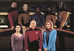 Star Trek: The Next Generation Cast Photo Postcard