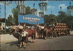 Lowenbrau Gardens - Original Lowenbrau Brewery Wagon 1964 NY Worlds Fair Postcard Postcard Postcard