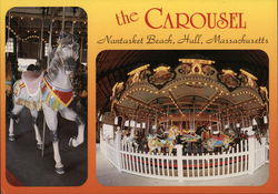 The Carousel, Nantasket Beach Hull, MA Postcard Postcard Postcard