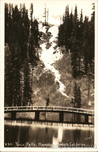 Twin Falls Mammoth Lakes, CA Postcard