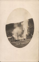 Wood Shanty Near Steam from Hot Springs Vale, OR Postcard Postcard Postcard