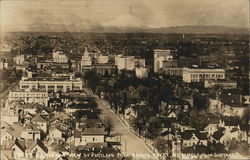 Panoramic View of Portland from Council Crest - Mt. St. Helens in Distance Oregon Postcard Postcard Postcard