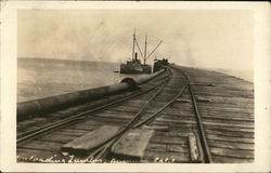 Unloading Lumber Postcard