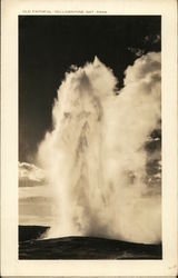 Old Faithful - Yellowstone National Park Postcard