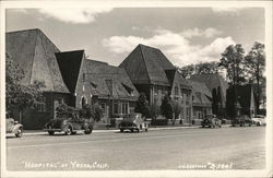 "Hospital" - Long Brick Building Postcard