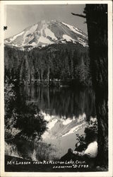 Mt. Lassen from Reflection Lake Shingletown, CA Postcard Postcard Postcard