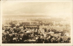 Aerial View of Town and Trees Etna, CA Postcard Postcard Postcard