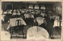 Hotel Durant Dining Room Postcard