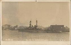 U. S. S. Arkansas Postcard