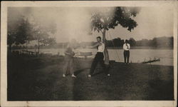 Boxing on Lakefront Postcard