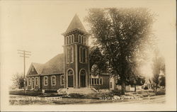 Christian Church Highland, KS Postcard Postcard Postcard