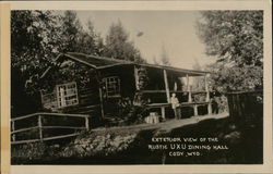 Exterior View of the Rustic UXU Dining Hall Cody, WY Postcard Postcard Postcard