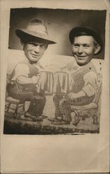 Snapshot of Two Men Postcard Postcard Postcard